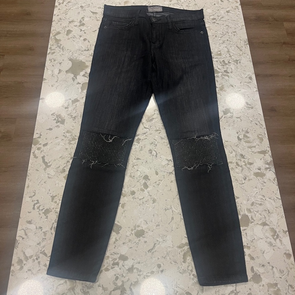Current/Elliott Studded Grunge Skinny Jeans Woman's Size 27